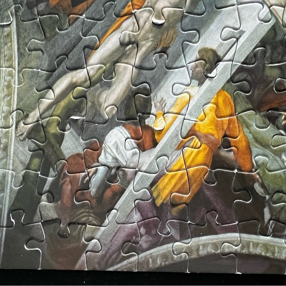 1000pc Panoramic Jigsaw Puzzle: Michelangelo - The Ceiling of Sistine Chapel - Picture 8 of 9